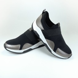 chaussure femme noir fumé