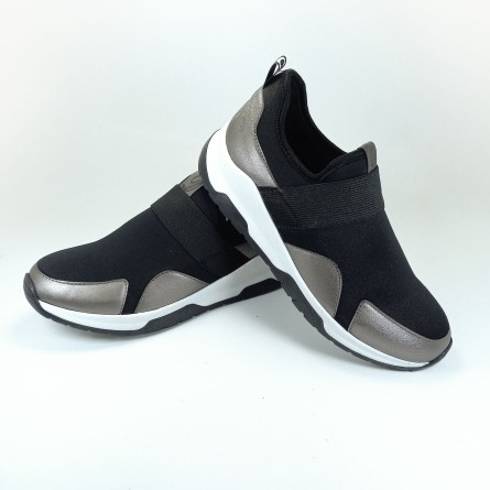 chaussure femme noir fumé