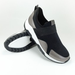 chaussure femme noir fumé
