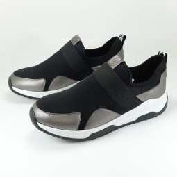 chaussure femme noir fumé