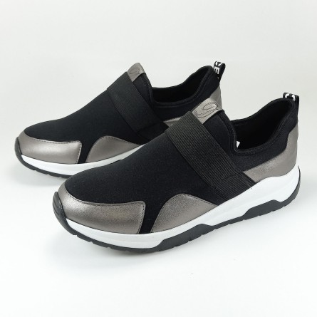 chaussure femme noir fumé